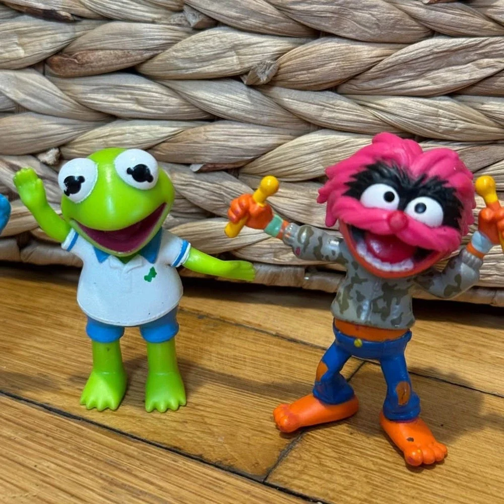 Sesame Street Muppets Figures‎ Oscar Cookie Monster Kermit Animal Toy Set Retro